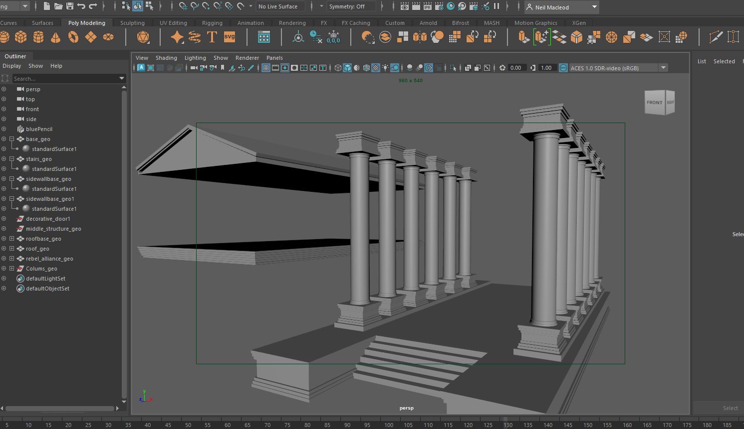 Basic temple structure - Step 2
