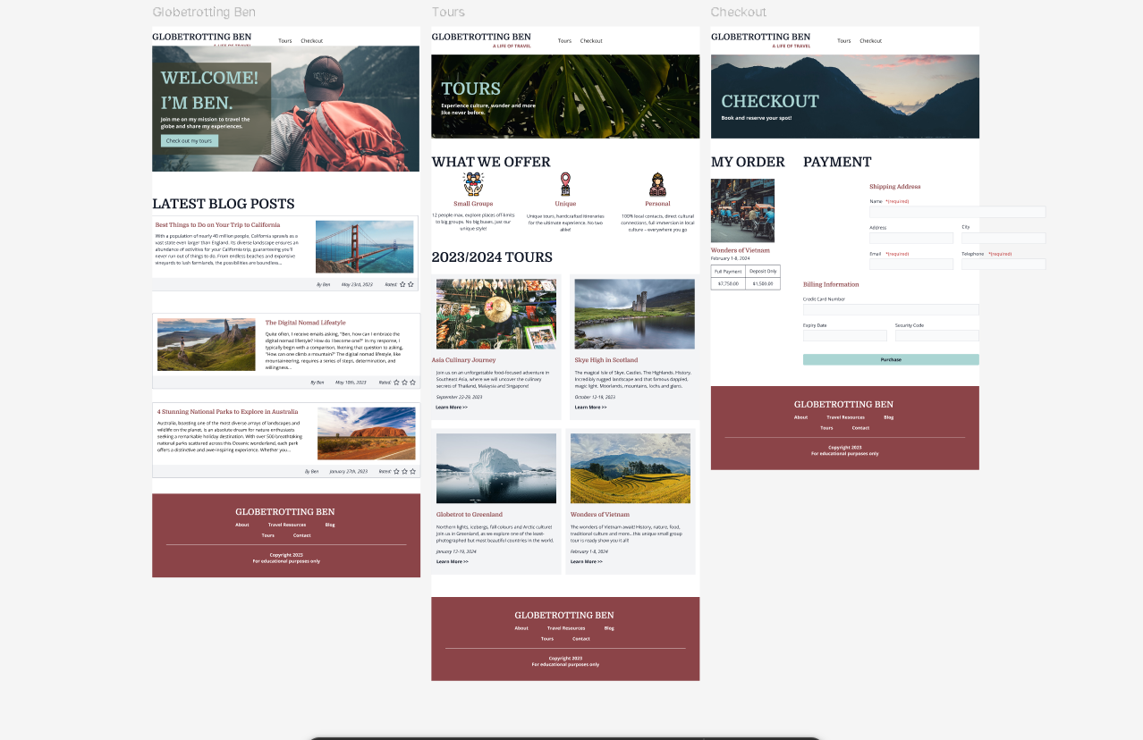Original Figma design mockup